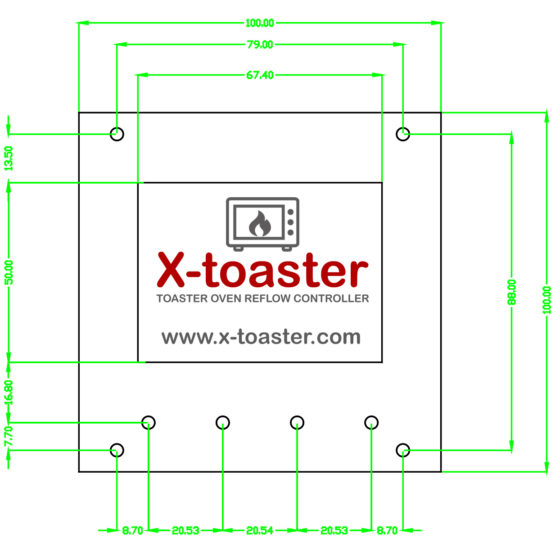 X-toaster - Front Panel Layout